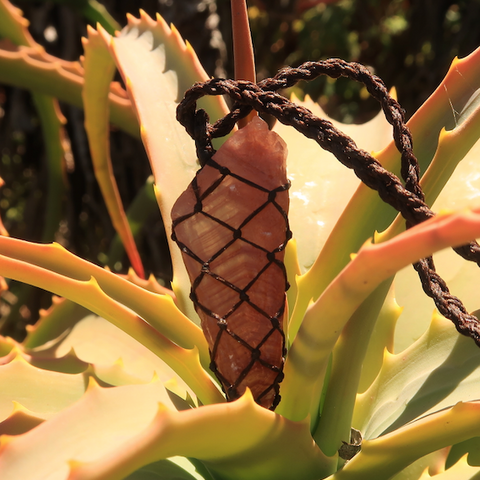 Red Calcite ~ Brown Basket