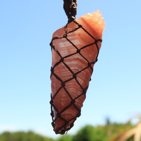 Red Calcite ~ Brown Basket